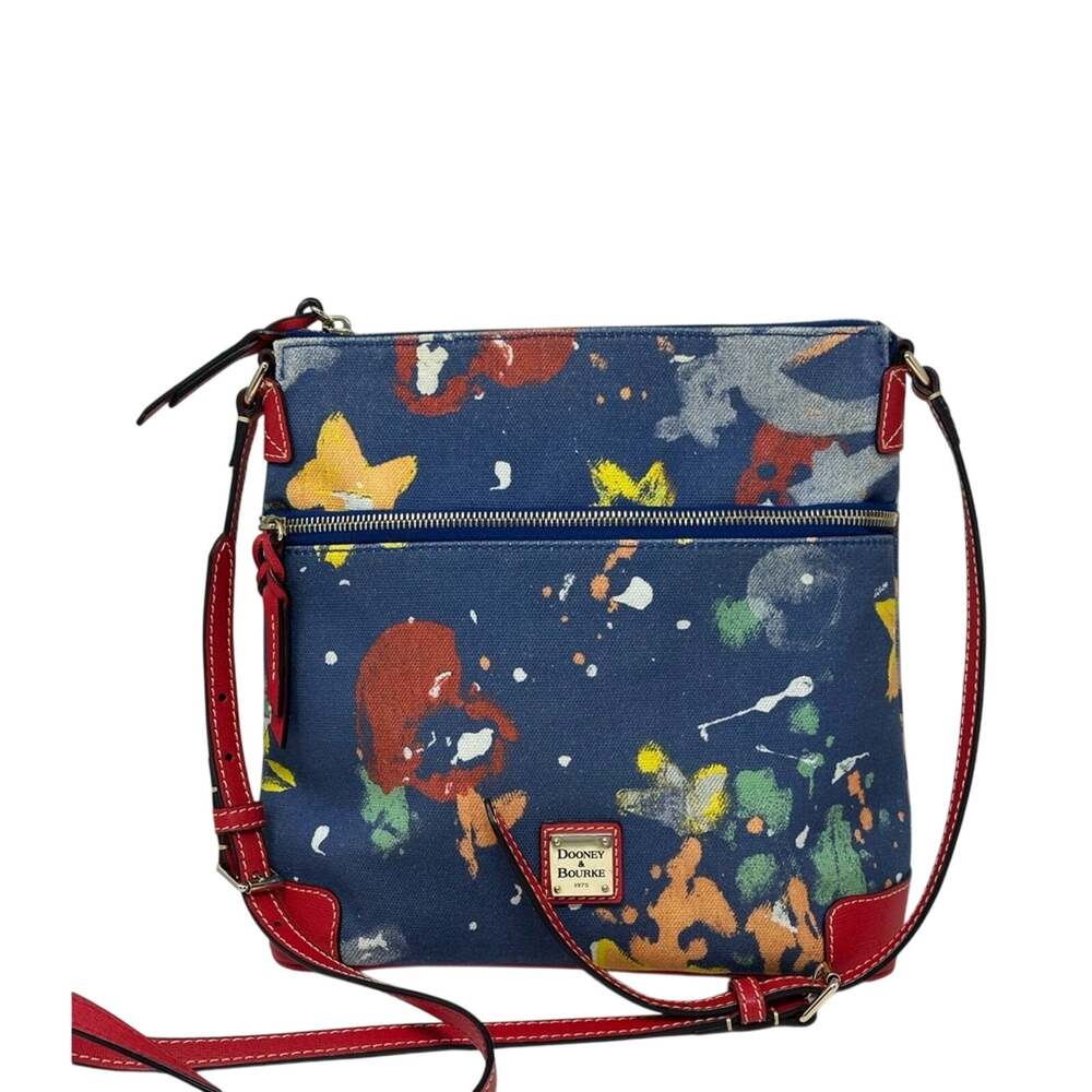 Dooney & Bourke Cross Body Denim Graffiti Kenzie Bag